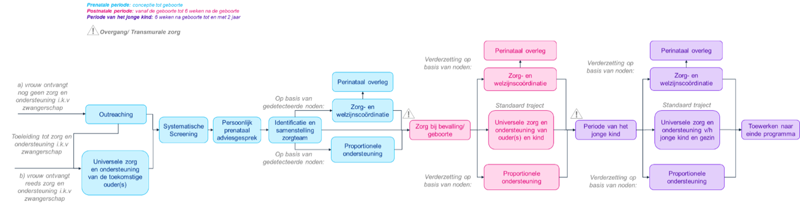 Programma geïntegreerde zorg: ‘Zorg en ondersteuning voor zwangere vrouwen, hun kinderen en hun gezin tijdens de eerste 1000 dagen’